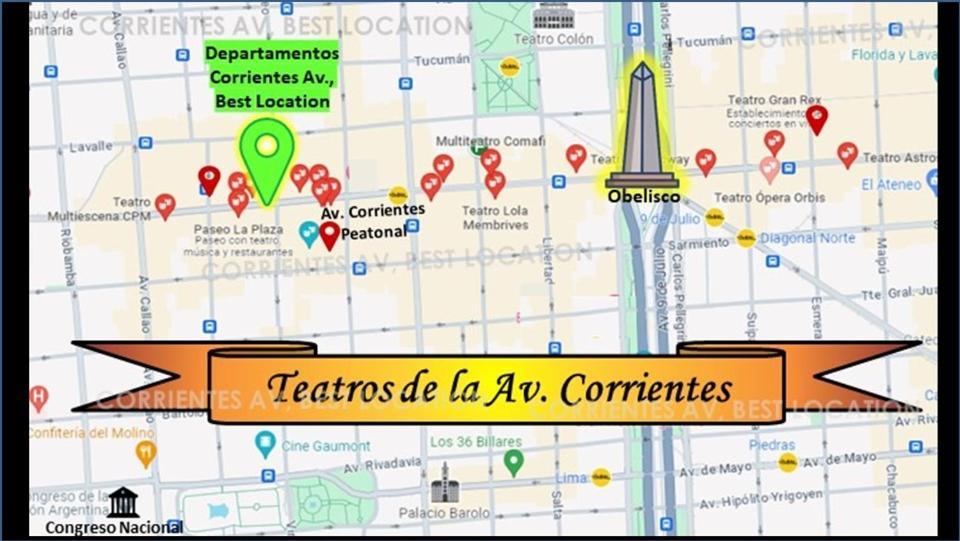 Corrientes Av, Best Location Ciudad Autónoma de Ciudad Autónoma de Buenos Aires Exterior foto